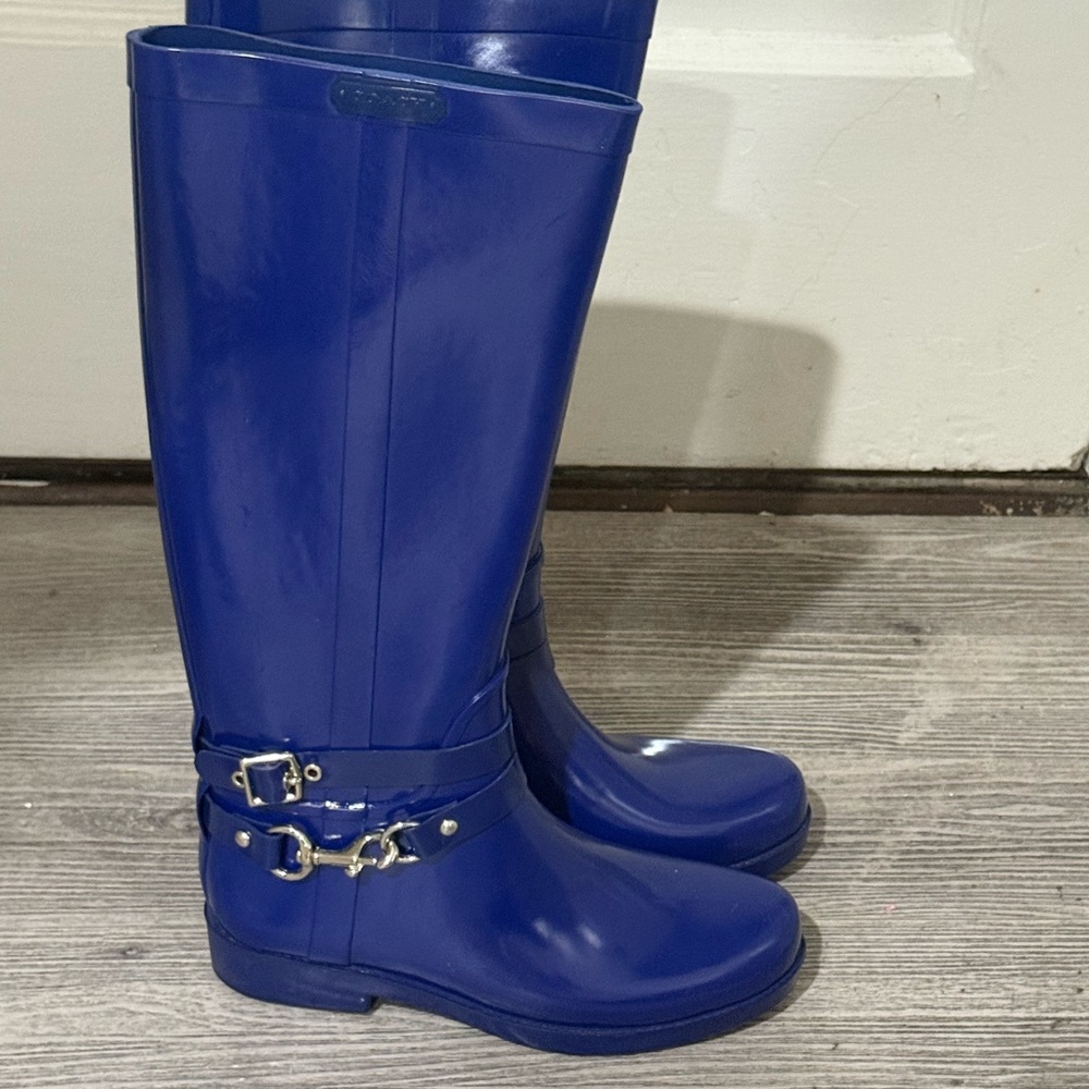 Coach Blue Women's Rain Boots